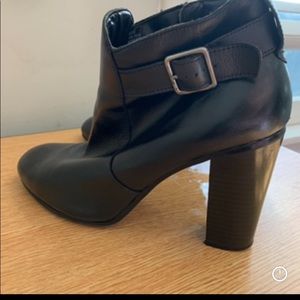 Black Ankle boots; size 10